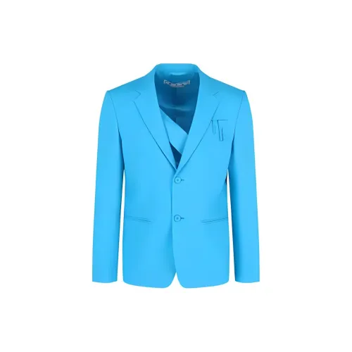 Off Белый Бизнес Костюм Мужской Синий