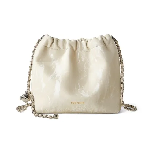 Teenmix Сумка через плечо из синтетической кожи с коровьей кожей обычная женская черная Onyx Ecru