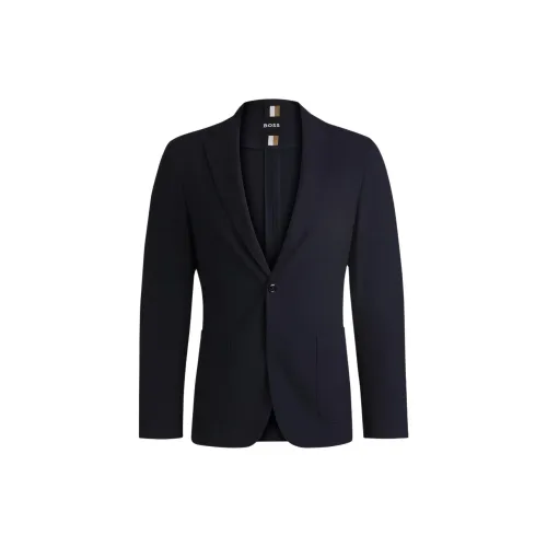 Hugo Boss Бизнес-костюм Пальто Мужской Темно-синий