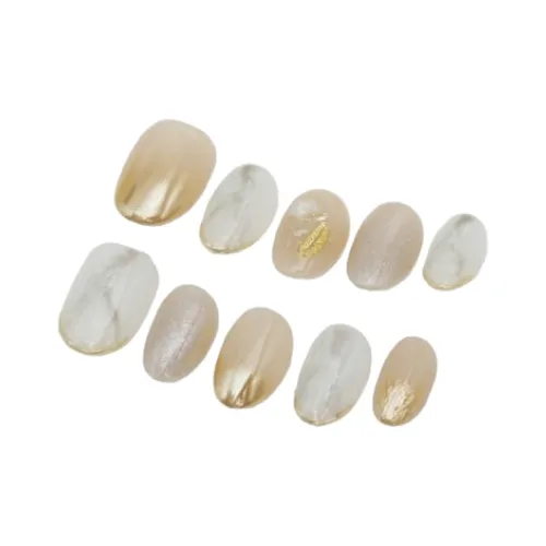 LEMONAIL Универсальный стиль осветляющий False Nail короткий круглый золотой Magic Mirror розовый + мягкий телесный белый Jump цвет S M L XL