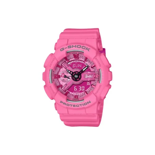 CASIO Barbie Collaboration G SHOCK Collection Кварцевый механизм Часы Женские Розовый циферблат