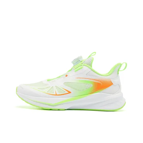 QIAODAN Light Speed 2,0 Дышащий Легкий Амортизация Низкий Топ Детские Беговые Кроссовки Jordan Белый Происхождение Зеленый