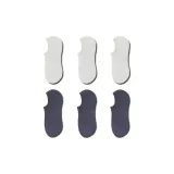 3 Белых + 3 Голубо-серых [6 пар]