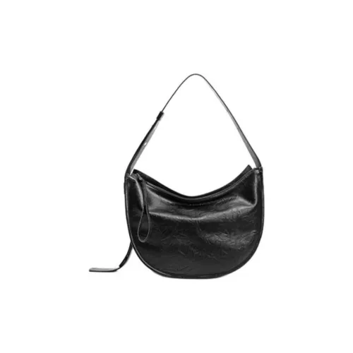 BELLE Искусственная кожа Saddle Сумка Сумка через плечо Сумка на плечо Большая женская Черная