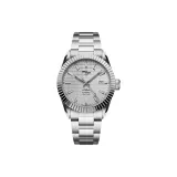 Белое кольцо "Снежинка Зуб" с узором