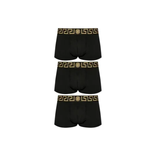 VERSACE Боксеры Мужские 3 упаковки Черные