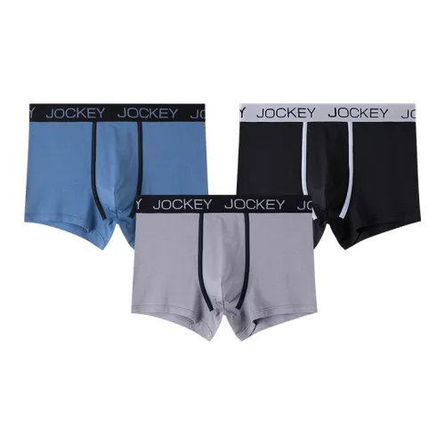 JOCKEY Серый Синий + Серый + Черный Мужские боксер-шорты