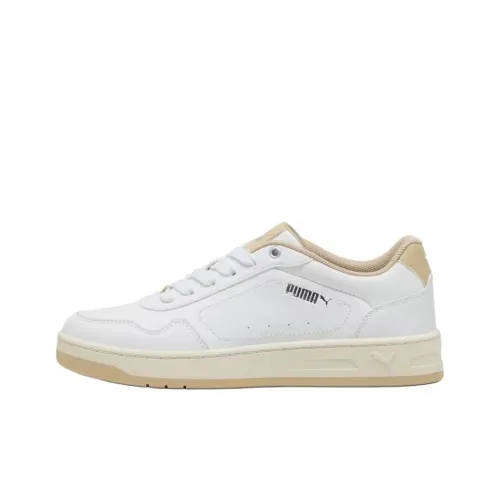 PUMA Court Classy Устойчивые к истиранию Низкие Кроссовки для скейтбординга Женские Белые