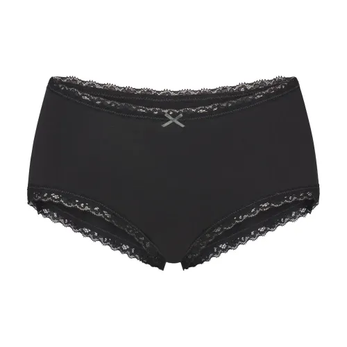 SKIMS SS25 Легкий хлопок Кружево Мальчик Короткий Трусы Женские 1 упаковка SOOT Дымчатый серый