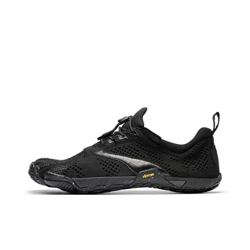 Vibram Slip-Resistant Support Lightweight Low-Top Training Shoes Men's Black Вибрам Противоскользящие Поддерживающие Легкие Низкие Кроссовки для Тренировок Мужские Черные