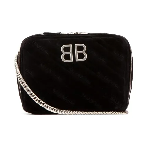 Balenciaga Вельветовая Сумка через плечо Женская Черная