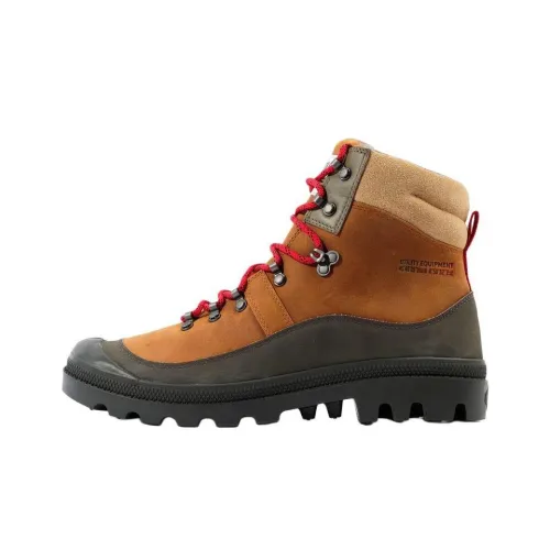 Палладий PALLABROUSSE Водонепроницаемый Высокий Топ Походная обувь Мужская Коричневая