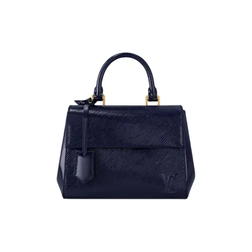 LOUIS VUITTON Cluny Лакированная поверхность Коровья кожа Сумка через плечо Сумка Мини Женские Сапфирово-синий