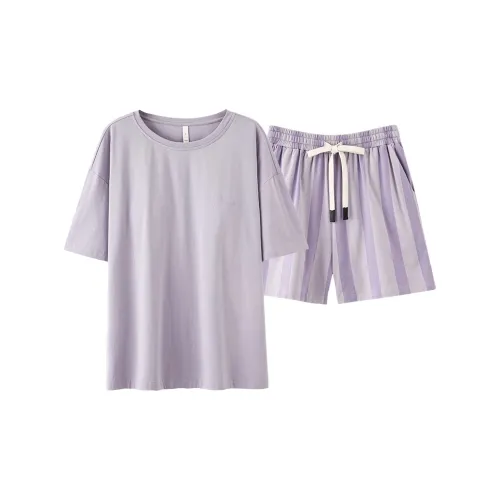 XIAFENYAN Пижамный комплект женский фиолетовый