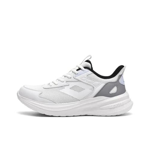LOTTO Shock Absorbers Slip-Resistant Abrasion-Resistant Low-Top Беговые кроссовки Мужские Белый Синий
