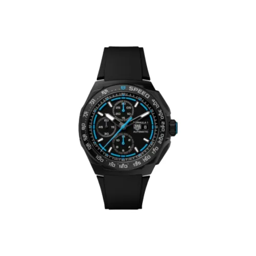 TAG HEUER F1 Collection Автоматический Механический Механизм Мужские Часы Часы 44 мм Черный Циферблат Титан Корпус Часов