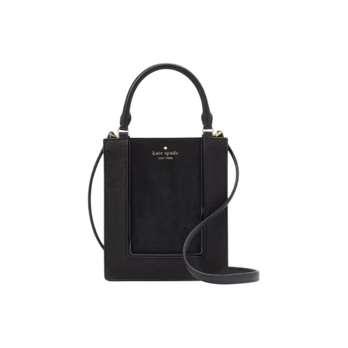 Kate Spade Сумка Tote из коровьей кожи Сумка для покупок Сумка через плечо Сумка мини унисекс Черный