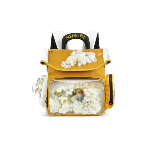 SHORT HAIR GIRL Кожный мембранный рюкзак стандартный женский многоцветный