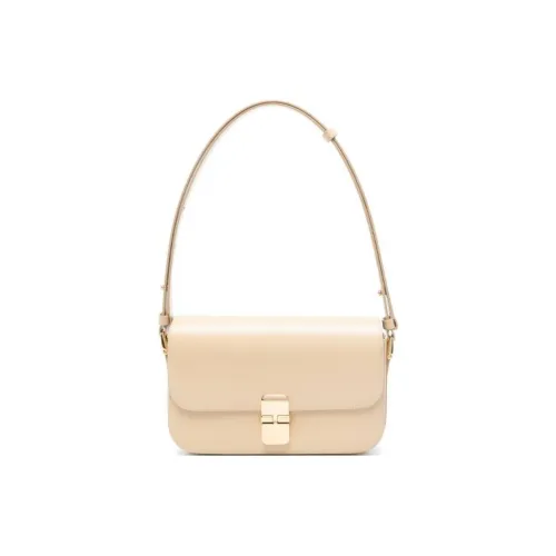A.P.C Grace Кожа Сумка через плечо Стандартная Женская Бежевая