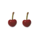 Серьги-гвоздики "Вишня"