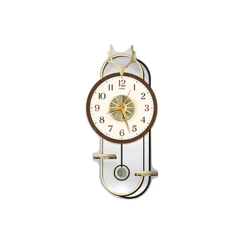 Meishida Механизм с плавным ходом секундной стрелки Стена Часы Унисекс Белый