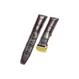 Золотистая пряжка - коричневая кожа