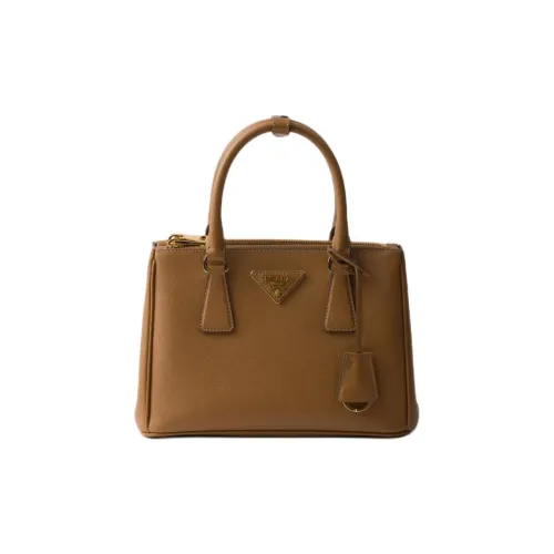 PRADA Saffiano Телячья кожа Сумка через плечо Сумка Маленькая Женская Карамель