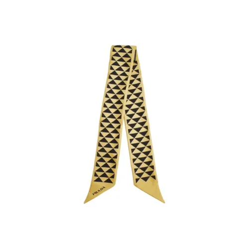 PRADA Шелковые шарфы Женские Желтые