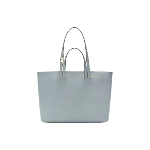 Furla Телячья кожа Тоут Сумка Сумка для покупок Сумка на плечо Сумка Большая Женская Синяя