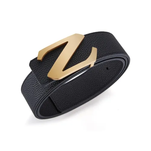 Jeccieziio Ремни из коровьей кожи Мужской Золотой 3,9CM Заказной Поздравительная открытка Написание и PHOTO Печать