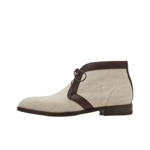 MANOLO BLAHNIK Fiesole Ботильоны Мужской Кремовый