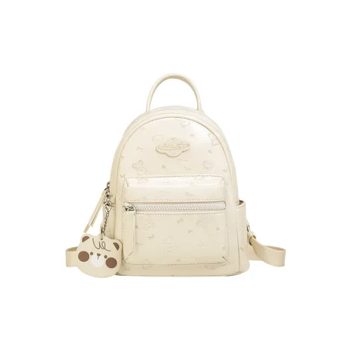 AILUXI Рюкзак из синтетической кожи женский молочно-белый