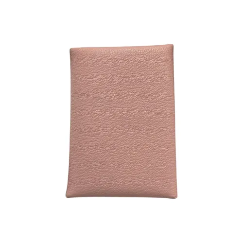 HERMES Calvi Mysore Шевро Картхолдер Женские 3Q Розовый SAKURA Розово-вишневый