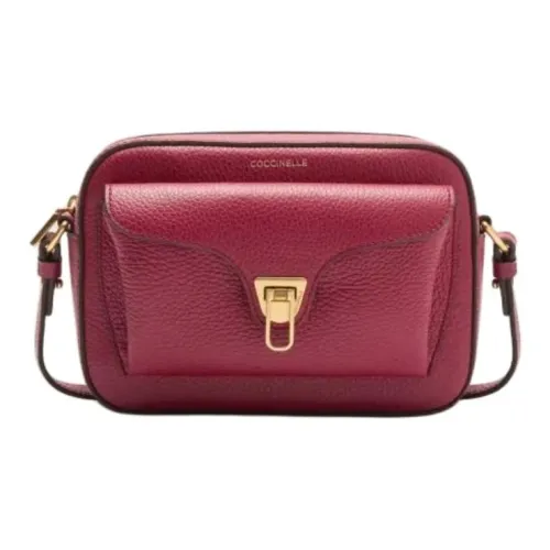 COCCINELLE Beat Кожа Плечевая Сумка Маленькая Женская Красная