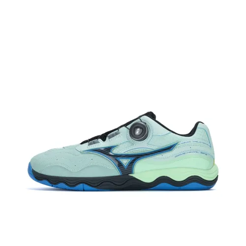 Mizuno Wave Medal Тренировочные Кроссовки Низкие Phantom Blue Зеленый Унисекс