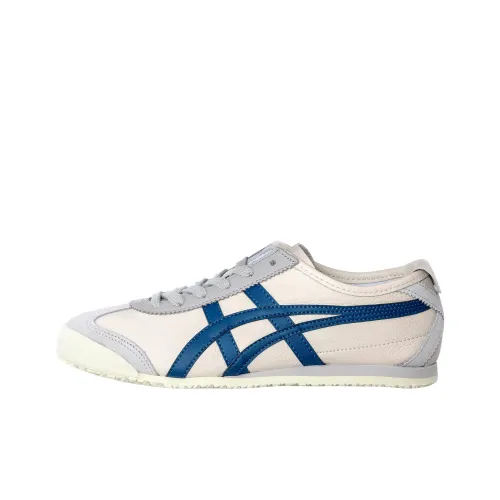 Onitsuka Tiger MEXICO 66 Противоскользящий Устойчивый к истиранию Поддержка Покрытие Низкий Верх Повседневная Обувь Unisex Light Серый