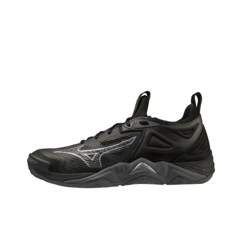 Mizuno Wave Momentum 3 Low Топ Кроссовки для тренировок Мужские Черные Серые