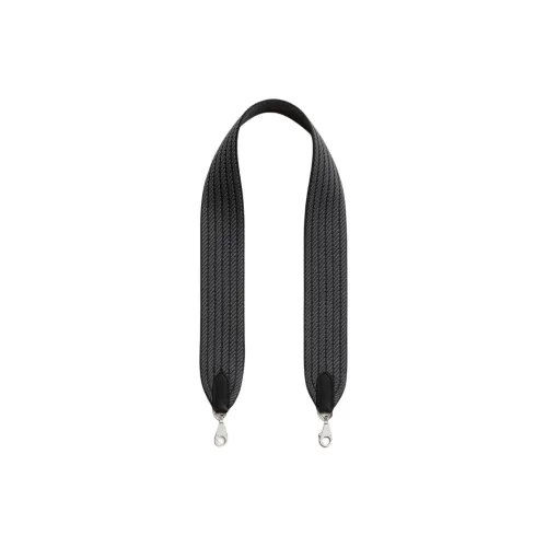 HERMES Cordage Холст Swift Телячья кожа Сумка Ремень Унисекс Черный Черный Туманный