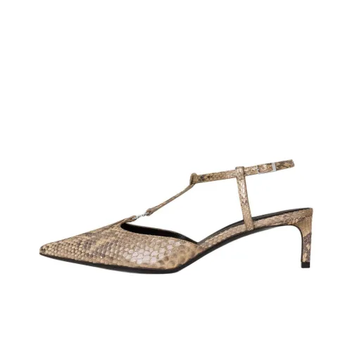 CELINE KITTEN Узкий каблук Высокие каблуки 5 см Женские Золотой