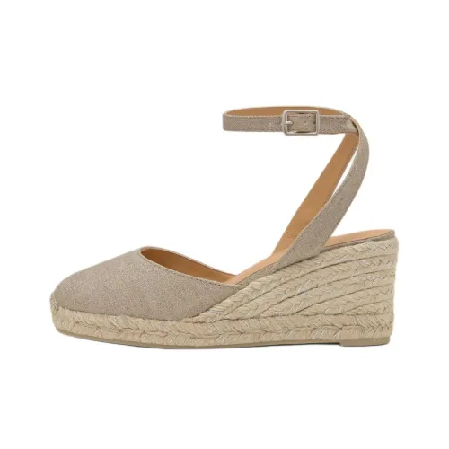 Castañer Cybil Клин-каблук Высокие каблуки 5 см Женские Серебристые