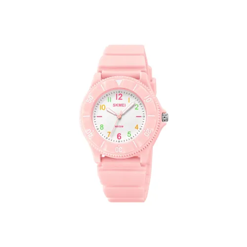 SKMEI Кварцевый механизм ремешок из TPU детские часы белый циферблат
