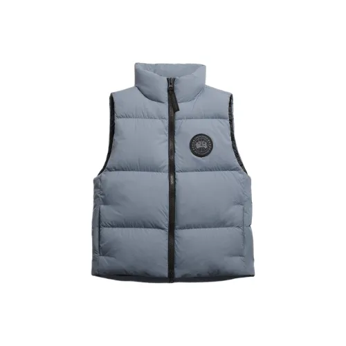 Canada Goose Lawrence Collection Black Logo Пуховый жилет Мужской Синий