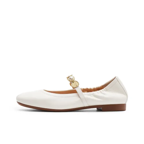 Staccato Multigem Pearl Flat Mary Jane Shoes 1,5cm Women's