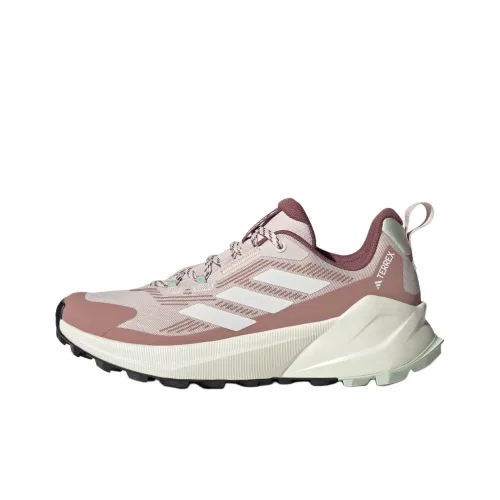 adidas Terrex TRAILMAKER 2,0 Противоскользящий Устойчивый к истиранию Низкий Топ Походная обувь Женская Бежевый Красный