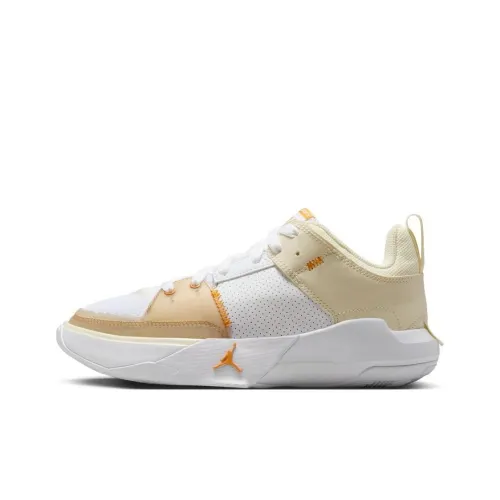 Джордан One Take 5 противоскользящий устойчивый к истиранию низкий топ детские баскетбольные кроссовки бежевый для подростков