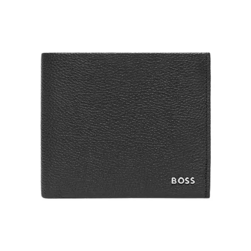 BOSS Кожа Кошелек Мужской Черный