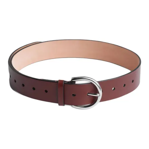 Phoebe Philo Телячья кожа Кожаные ремни Унисекс Коричневый Ширина 4CM