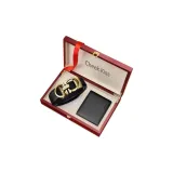 Золотой + Зернистая кожа личи + Короткий кошелек