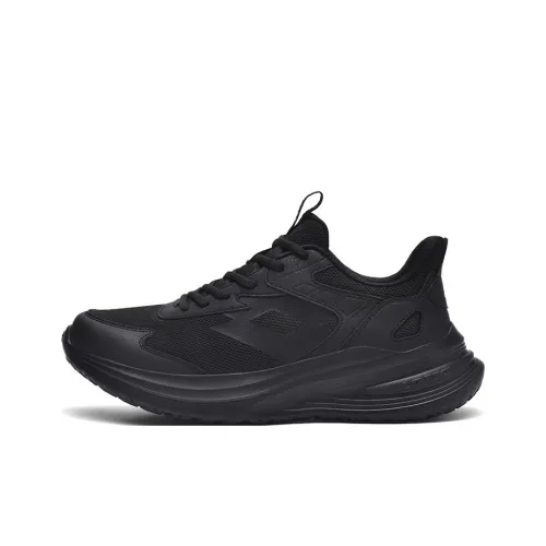 LOTTO Shock Absorbers Slip-Resistant Abrasion-Resistant Low Top Casual City Commute Running Shoes Men's Black