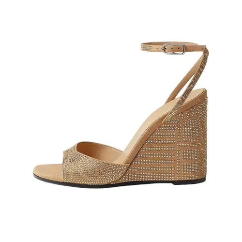 HERMES Jolie One Ремень Сандалии 10 см Женские Бежевые